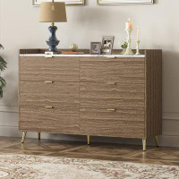 Mercer41 Mordern Storage Cabinet with Metal Leg and Handle