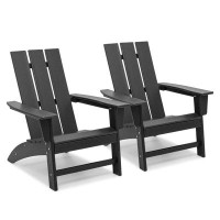 Rosecliff Heights Buettner Outdoor Patio Adirondack Chairs, Plastic Fire Pit Chairs, for Outside Deck Garden Backyard