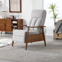 George Oliver Wood Frame Armchair,  Modern Accent Chair Lounge Chair For Living Room 15