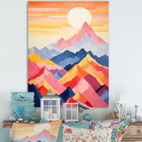Millwood Pines Mountains Sunrise Realms I - Landscape Mountains Canvas Wall Art