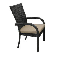 GatherCraft Scarlet Outdoor Patio Furniture - 8X Wicker Dining Chairs With Cushions