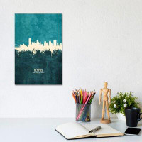 East Urban Home Memphis Tennessee Skyline by Michael Tompsett - Wrapped Canvas Print