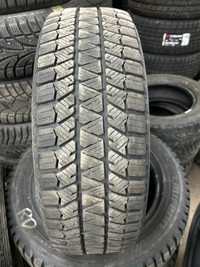 2 pneus dhiver P195/65R15 91H Bridgestone Blizzak WS-90 32.0% dusure, mesure 8-8/32