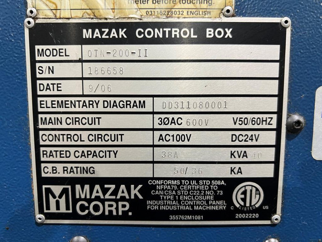 Mazak QTN-200-II Turning Center in Other Business & Industrial - Image 3