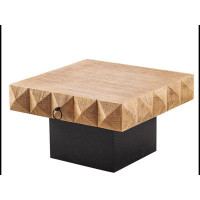 MR 32.28"Three-dimensional Embossed Pattern Square Retro Coffee Table WQLY322-W757126828