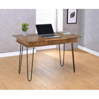 Williston Forge Carpentier Desk with Built in Outlets