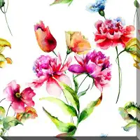 Picture Perfect International 'Wild Flowers III' Painting Print on Wrapped Canvas