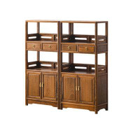 RARLON Chicken wings wood low bookcase shelves all solid wood display shelves