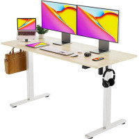 Latitude Run® 40" Modern Height Home Office Table Standing Electric Desk