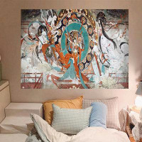 PARA DOC INC Dunhuang Feitian Background Hanging Cloth, Bedroom Wall, Dormitory Bed Decoration Simple Tapestry