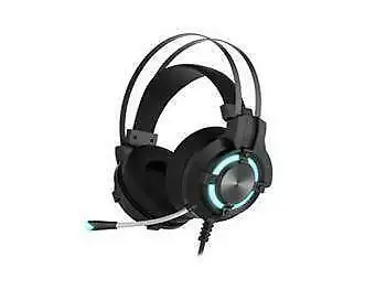 Promo! Havit Gaming USB 7.1 Surround Sound headset rubber finish With Mic _ LED light_Black