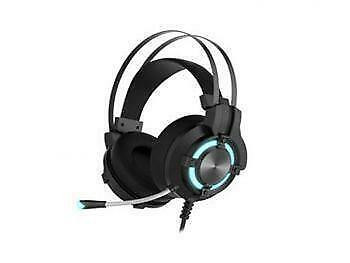 Promo! Havit Gaming USB 7.1 Surround Sound headset rubber finish With Mic _ LED light_Black in Networking