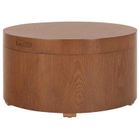 Millwood Pines Rafaela Round Tray Top Coffee Table With Storage