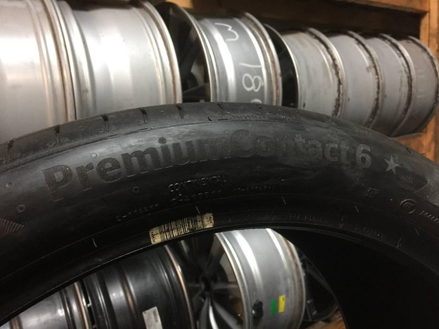 22 inch STAGGERED SET OF 4 USED SUMMER TIRES BMW OEM  275/35R22 315/30R22 CONTINENTAL PREMIUMCONTACT 6 TREAD LIFE 95% in Tires & Rims in Toronto (GTA) - Image 3