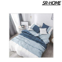 SR-HOME Stripe Duvet Cover Queen Bedding Modern Geometric Comforter Cover