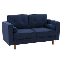 Wade Logan Auxence 62" Square Arm Loveseat
