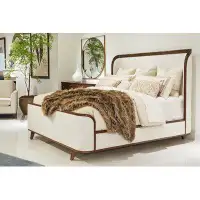 Hickory White Novella King Upholstered Low Profile Platform Bed