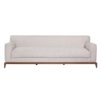Dovetail Furniture Birdie 97" Wide Upholstered Sofa, Cream