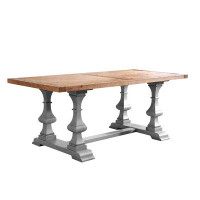 Ophelia & Co. Solid Wood Vintage Dining Table