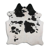 Foundry Select Spriots NATURAL HAIR ON Cowhide Rug  BLACK AND WHITE