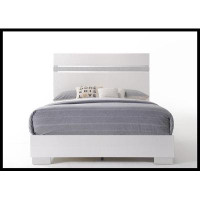 Everly Quinn Chalise II Bed In High Gloss