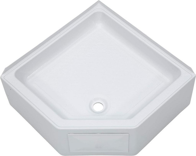 Lippert Components 325246 - 27X27 CORNER SHOWER PAN CD WHITE in RV & Camper Parts & Accessories in Ontario