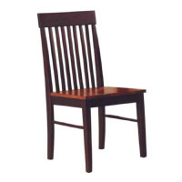 Red Barrel Studio Dining Chair  Made Of Wood Oak, Espresso