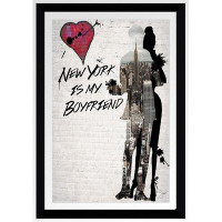 Made in Canada - Picture Perfect International 'New York is My Boyfriend' Graphic Art Print on Canvas