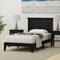 Three Posts Markovich Solid Wood Platform Bed In Twin - Gloss White