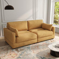 Ebern Designs 84.6'' Corduroy Sofa