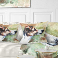 Made in Canada - East Urban Home Animal Jack Russell Terrier Pillow