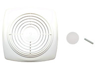 NuTone S97011919AMZ Bathroom Fan Cover, White