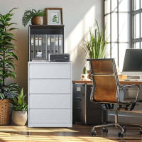 Latitude Run® Locking Metal File Cabinet For Legal/Letter/A4/F4 Size