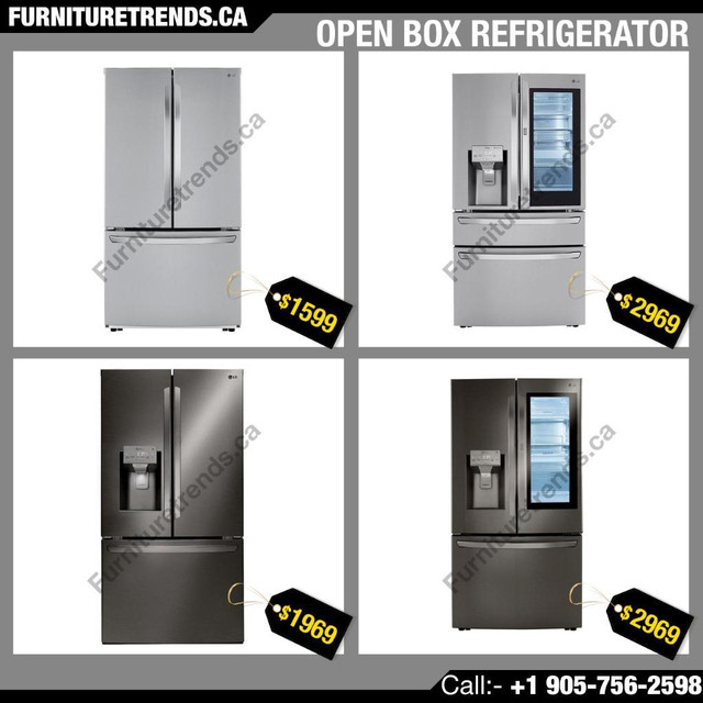 Huge Saving On LG Samsung Stainless Steel French Door Fridges Start From $1599.99 in Refrigerators in City of Toronto - Image 2