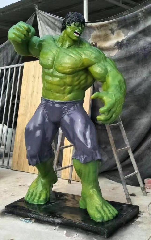 NEW FIBERGLASS 8 FT TALL INCREDIBLE HULK ADVERTISING in Other in Edmonton Area