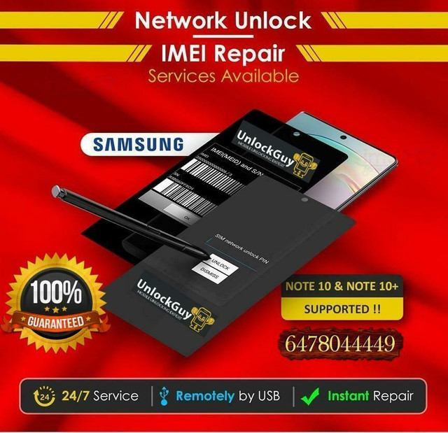 SAMSUNG GALAXY NOTE 8 *NO SERVICE* *UNREGISTERED SIM* *NETWORK FIX* | GOOGLE ACCOUNT REMOVE | SPRINT & T-MOBILE UNLOCK in Cell Phones in Mississauga / Peel Region