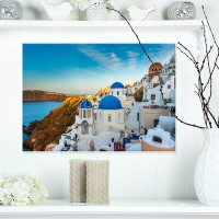 Made in Canada - East Urban Home 'Beautiful Santorin Houses Greece' Photograph