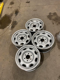 Four 17 inch Ford Factory OEM 6 bolt pattern Steel wheels with