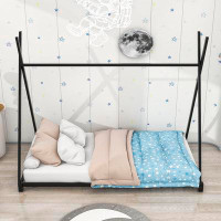 Isabelle & Max™ Ahamad Twin Size Metal Platform Bed with Triangle Structure