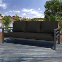 Birch Lane™ Townsend 80'' Wide Outdoor Patio Sofa with Sunbrella Cushions