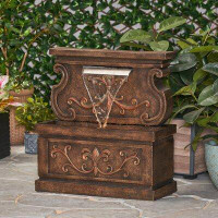 Astoria Grand Orchid Outdoor Patina Fountain