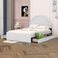 Latitude Run® Teddy Upholstered Platform Bed With Four Drawers