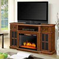 Muskoka Sinclair TV Stand for TVs up to 65" with Electric Fireplace Included