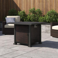 Wade Logan 24.75'' H x 33.75'' W Steel Propane Outdoor Fire Pit Table
