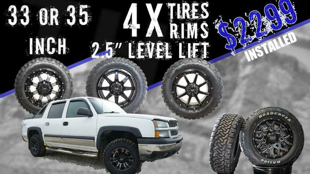 LEVEL LIFT KITS $299 INSTALLED! PAIRED WITH WHEELS OR TIRE PACKAGE!       Thor Tire Distributors in Tires & Rims in Red Deer