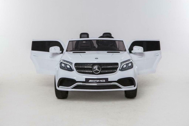 Kids Ride On Cars With Parental Control Mercedes Benz GLS63 AMG 2 Seat With Rubber Wheels & Leather Chair Warehouse Sale in Toys & Games - Image 4