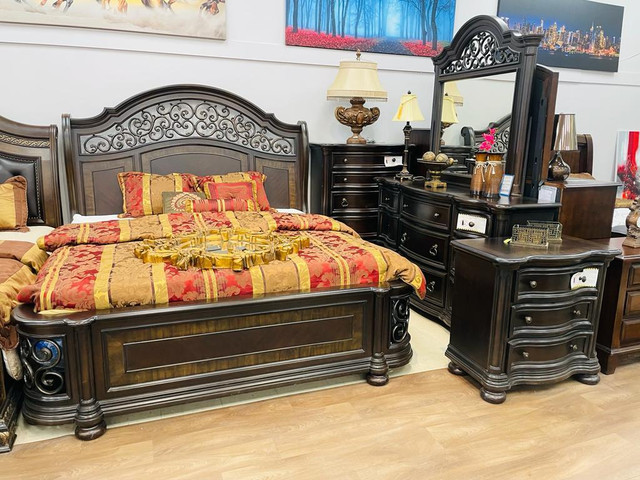 Luxury Solidwood Bedroom Set! Huge Furniture Store Sale!! in Beds & Mattresses in Ontario