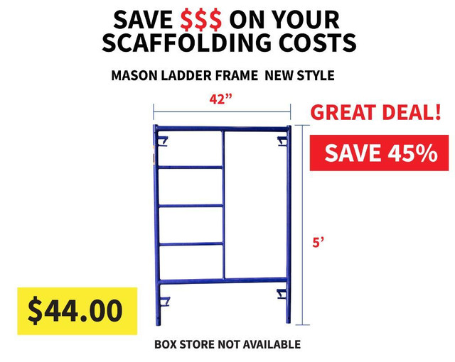 Scaffolding 5ft Ladder Frames - SALE - Save Money in Ladders & Scaffolding in Edmonton Area