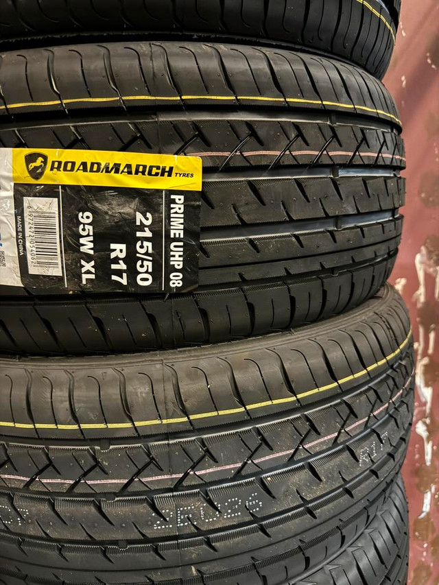 215/50R17 NEW SET ALL SEASON TIRES ROADMARCH 215/50/R17 TIRE 215 50 17 in Tires & Rims in Kitchener Area