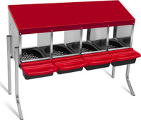 NEW 4 COMPARTMENT CHICKEN NESTING STAND S1221